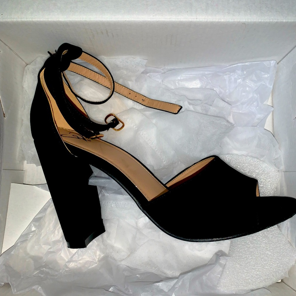 Sexy Black Nubuck 4inch Heels